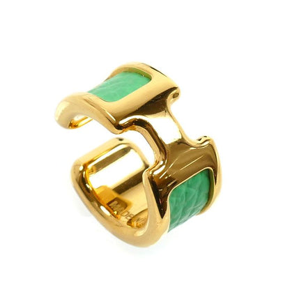 Hermes Leather Olympe Earrings