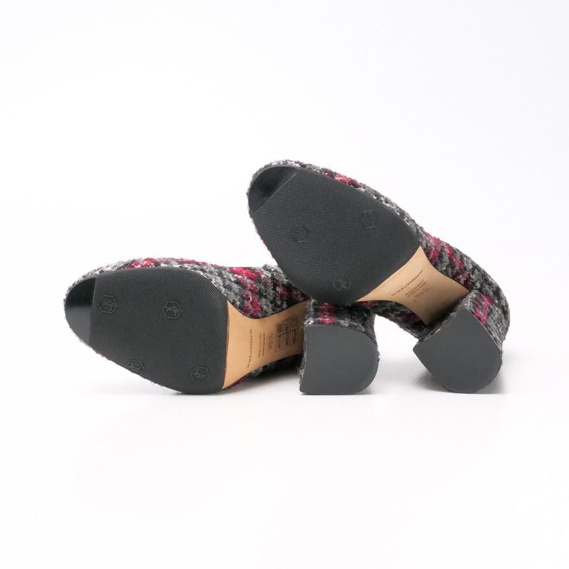 Dolce & Gabbana Pumps Shoes Chunky Heel Tweed Bijoux Decoration Gray 35.5 — view 7