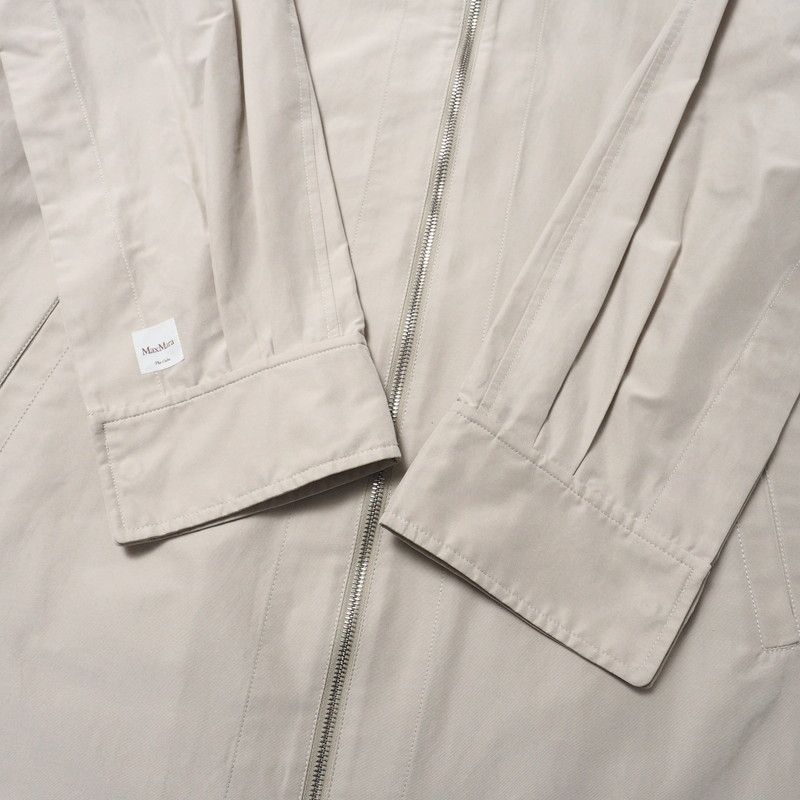 Max Mara Aparka Coat 36 the Cube Long with Hood Cotton Beige — view 4