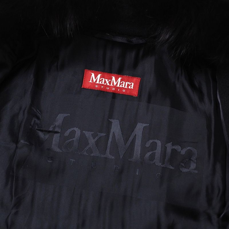 Max Mara Studio Coat 40 Tuck Flare — view 6