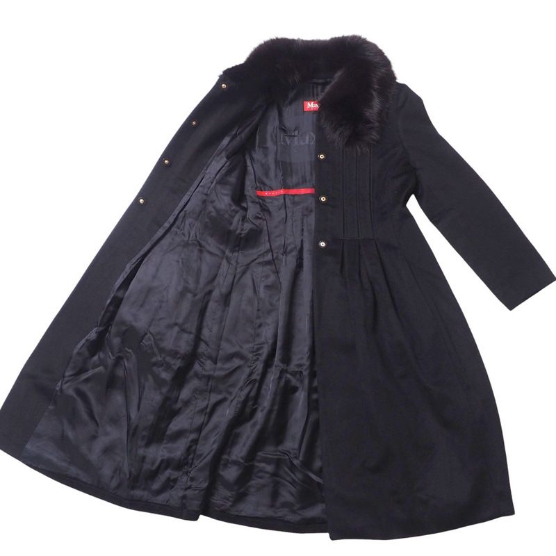 Max Mara Studio Coat 40 Tuck Flare — view 4