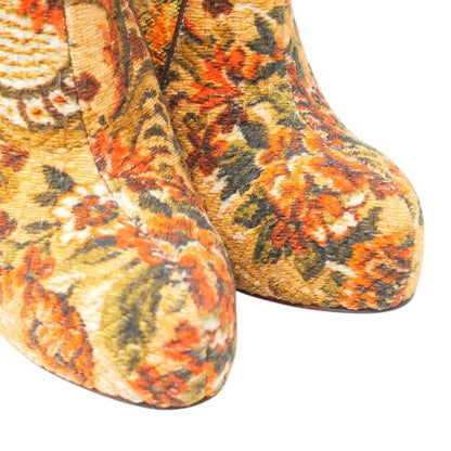Dolce & Gabbana Boots Short Shoes Gobelin Floral Pattern Multicolor 37.5 — view 5
