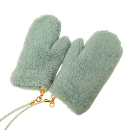Max Mara Teddy Bear Gloves SM Alpaca Silk Mittens — view 3
