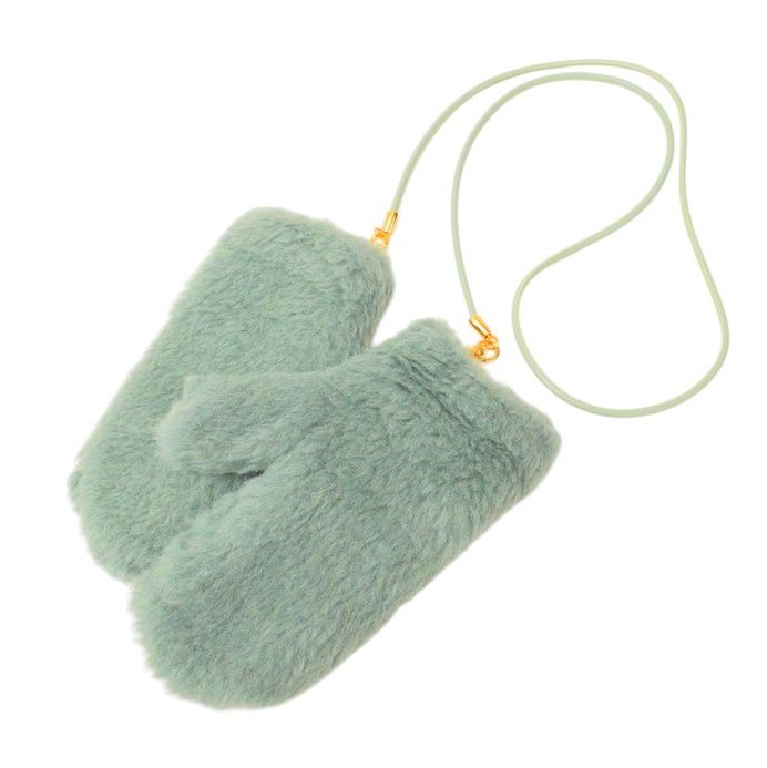 Max Mara Teddy Bear Gloves SM Alpaca Silk Mittens