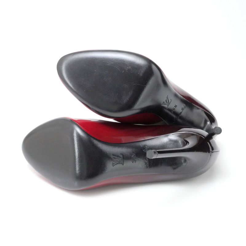 Louis Vuitton Pumps Shoes Patent Leather Gradient Cube Black 36.5 — view 6