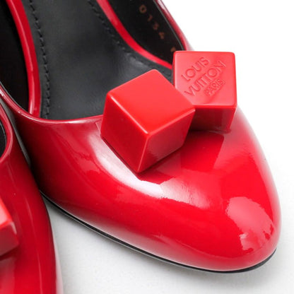 Louis Vuitton Pumps Shoes Patent Leather Gradient Cube Black 36.5 — view 5