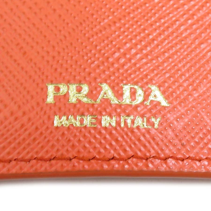 Prada Trifold Wallet Orange — view 7