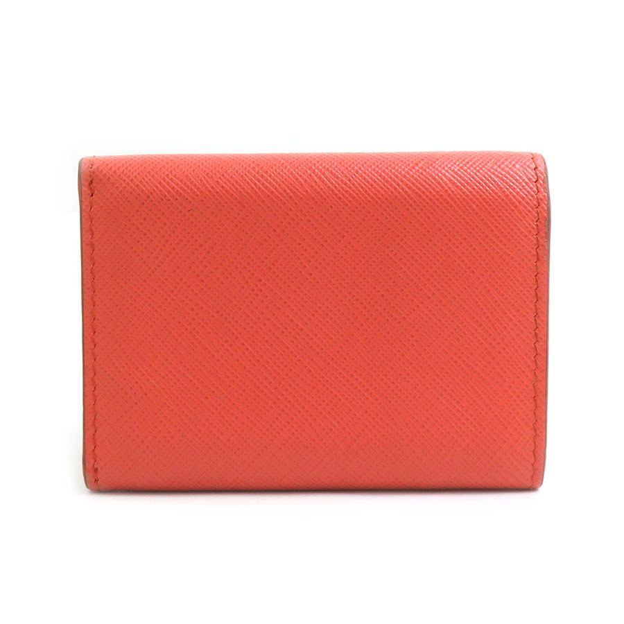 Prada Trifold Wallet Orange — view 2
