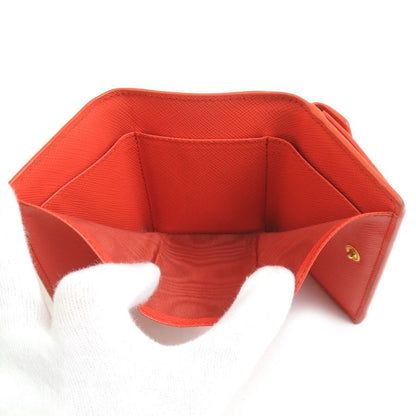 Prada Trifold Wallet Orange — view 4