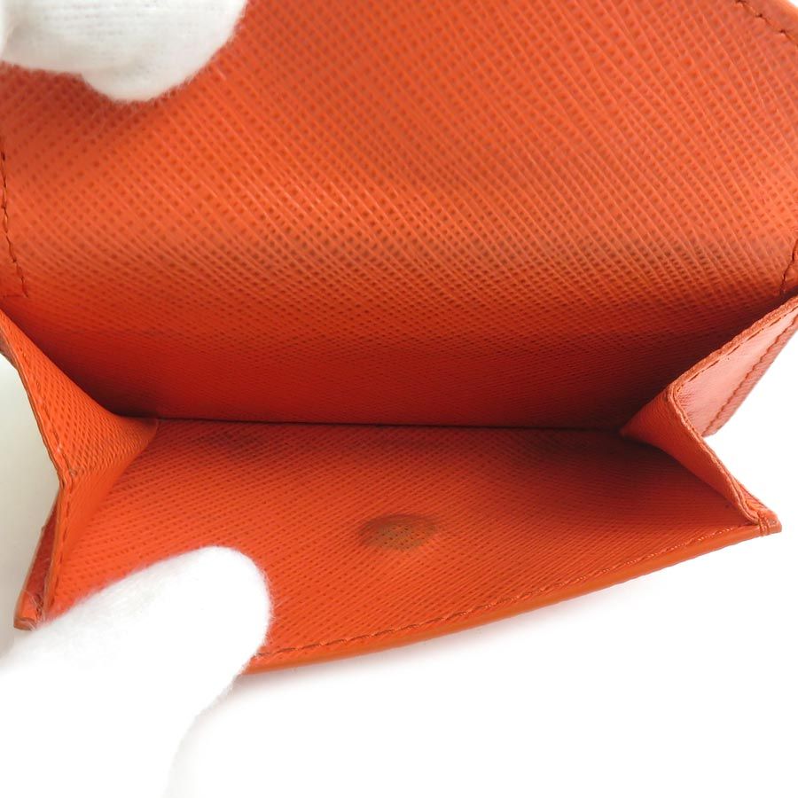 Prada Trifold Wallet Orange — view 5