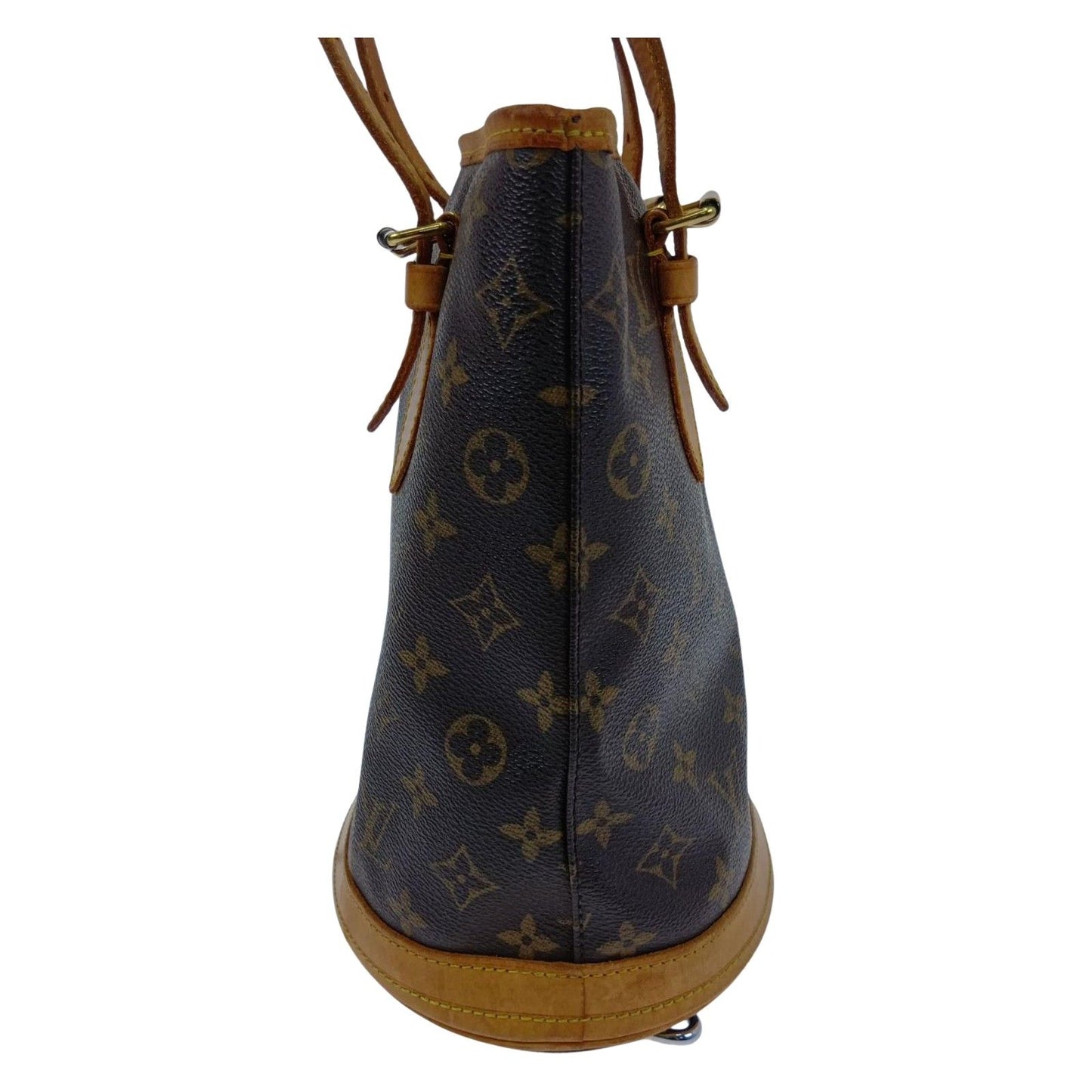 Louis Vuitton Monogram Petite Bucket Brown Handbag — view 4