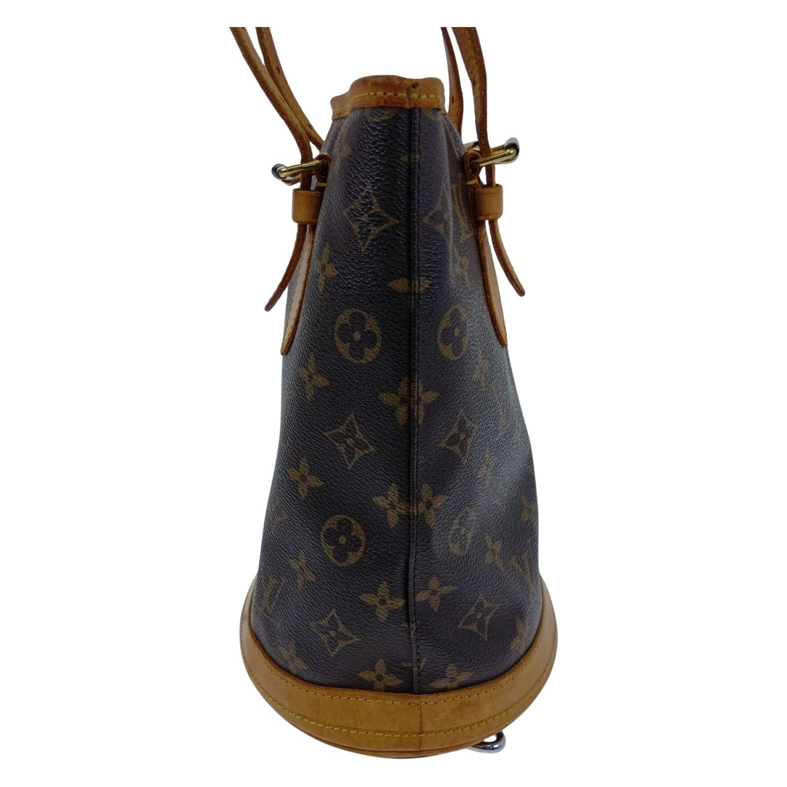 Louis Vuitton Monogram Petite Bucket Brown Handbag — view 4