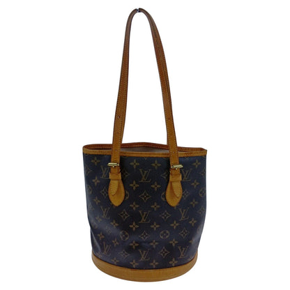 Louis Vuitton Monogram Petite Bucket Brown Handbag — view 2