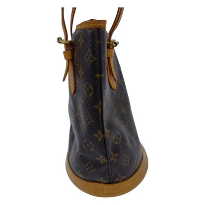 Louis Vuitton Monogram Petite Bucket Brown Handbag — view 3