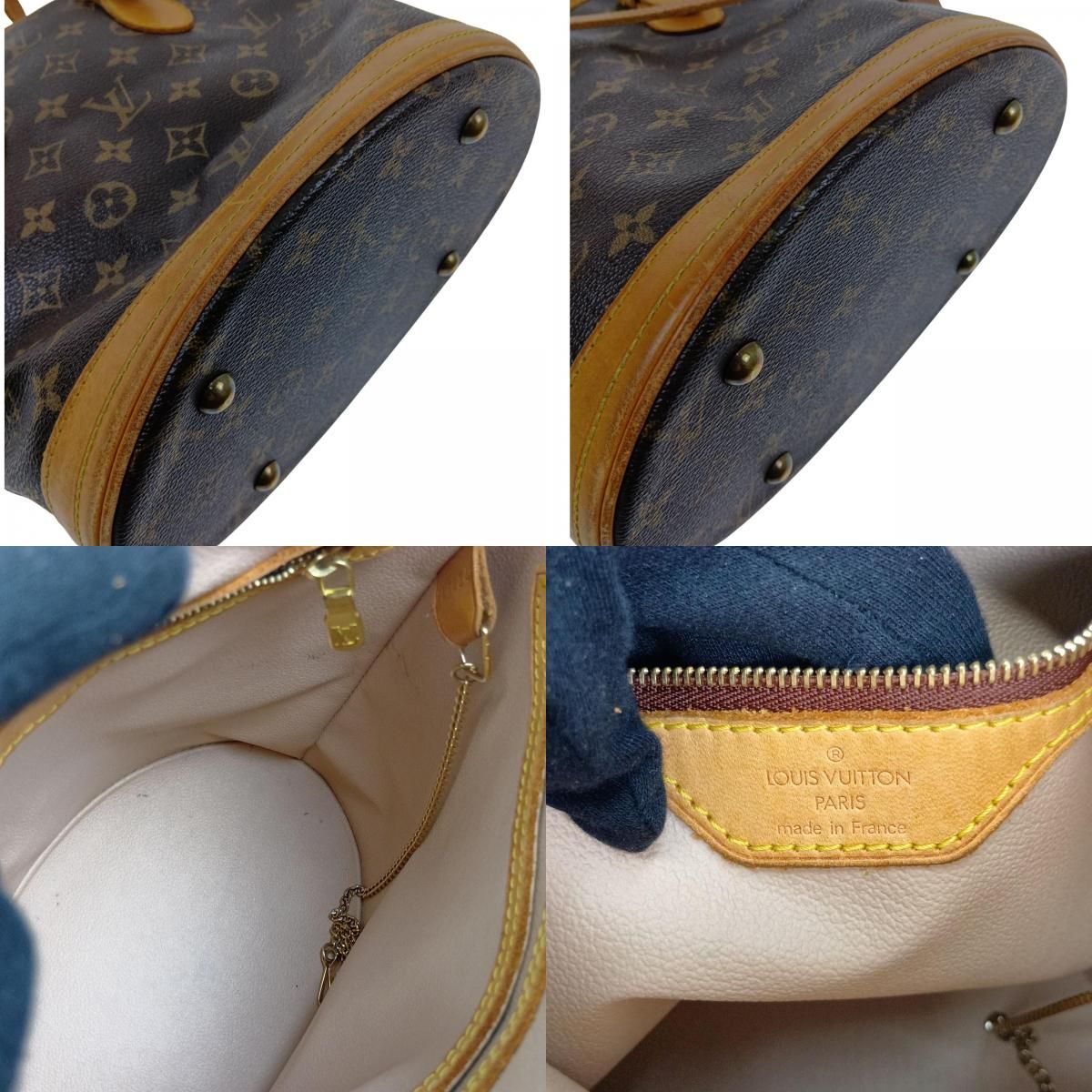 Louis Vuitton Monogram Petite Bucket Brown Handbag — view 9