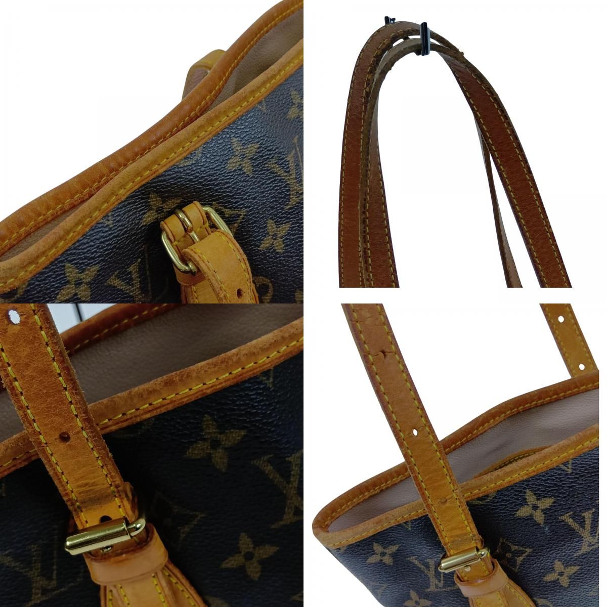 Louis Vuitton Monogram Petite Bucket Brown Handbag — view 7