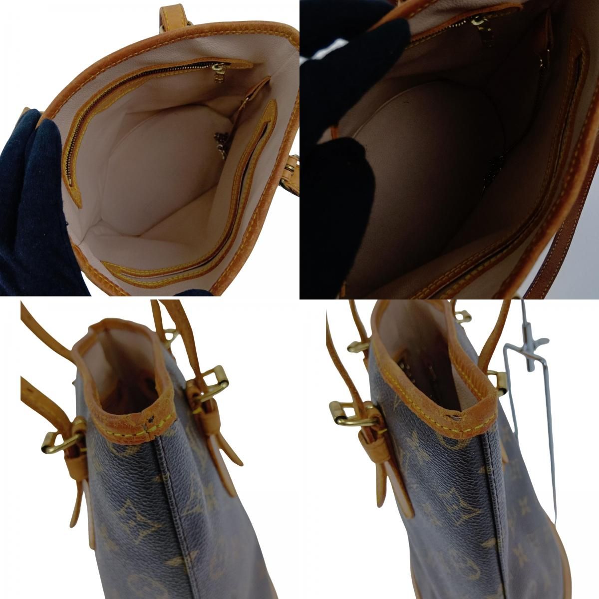 Louis Vuitton Monogram Petite Bucket Brown Handbag — view 6