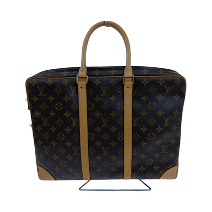Louis Vuitton Monogram Porte Documents Voyage Business Bag Brown