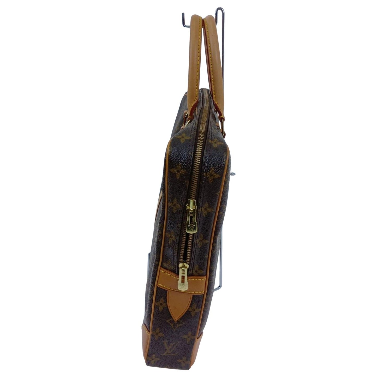Louis Vuitton Monogram Porte Documents Voyage Business Bag Brown — view 4
