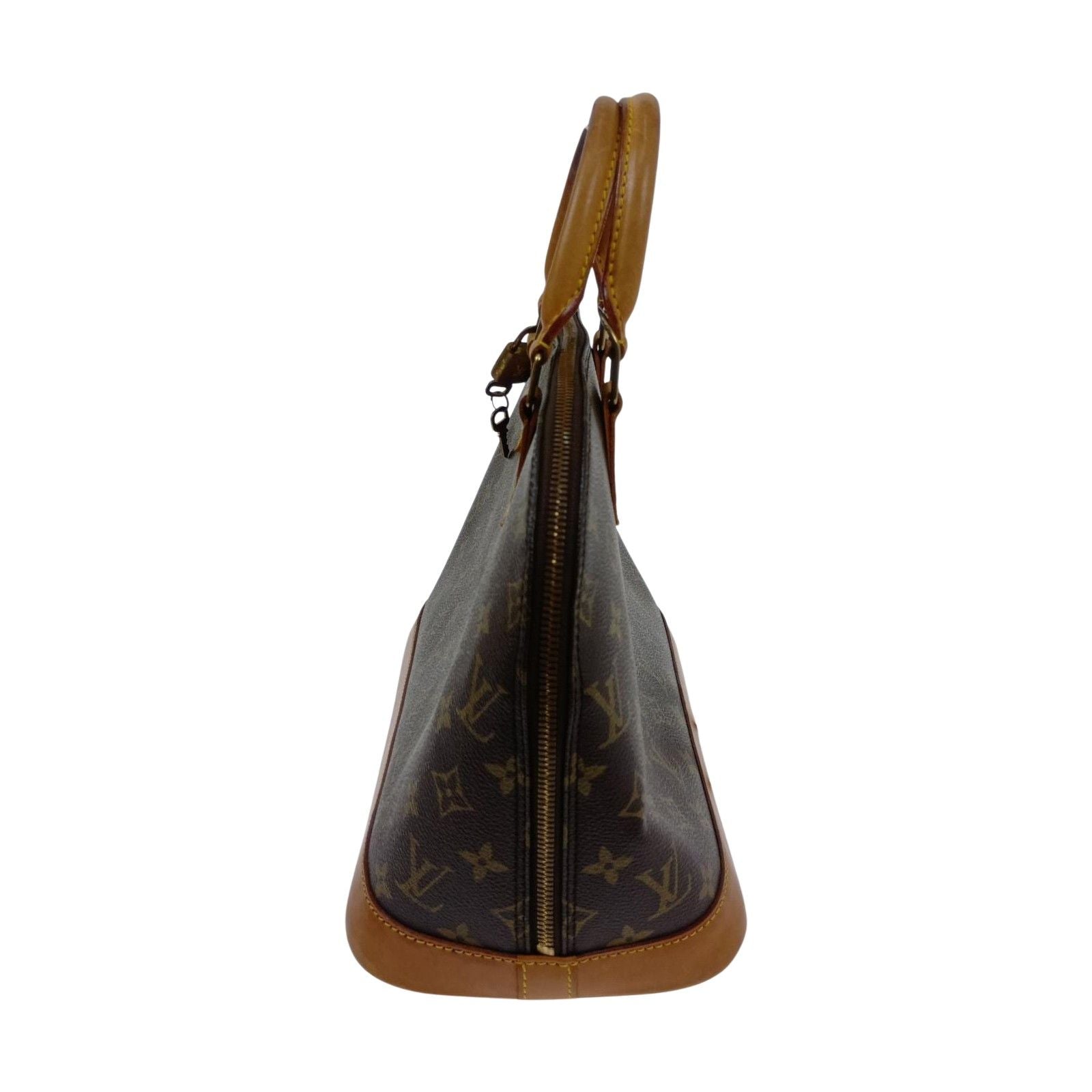 Louis Vuitton Monogram Alma Handbag Brown — view 3