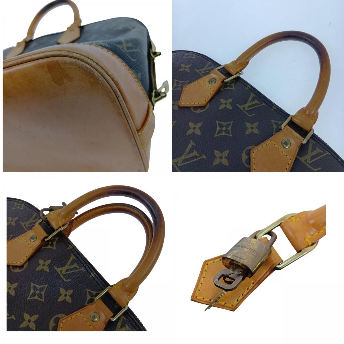 Louis Vuitton Monogram Alma Handbag Brown — view 8