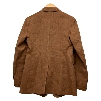 Max Mara Studio Jacket 38 M Brown Long Sleeve Linen Spring Autumn — view 2