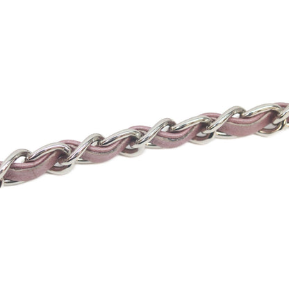 Chanel Metallic Pink Lamb Silver Mini Quilted 20 Shoulder Bag — view 9