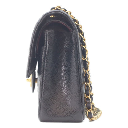 Chanel Black Caviar Gold Quilted 25 Shoulder Bag — view 2