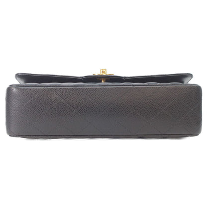 Chanel Black Caviar Gold Quilted 25 Shoulder Bag — view 5