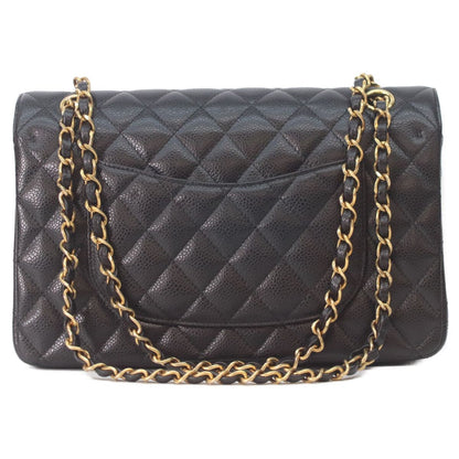 Chanel Black Caviar Gold Quilted 25 Shoulder Bag — view 3