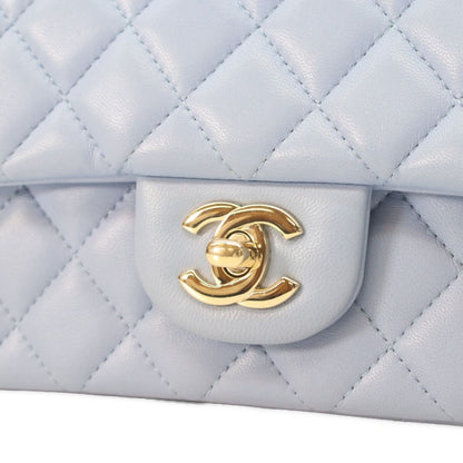 Chanel Light Blue Lamb Gold Mini Quilted 20 Shoulder Bag — view 6