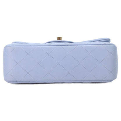 Chanel Light Blue Lamb Gold Mini Quilted 20 Shoulder Bag — view 5