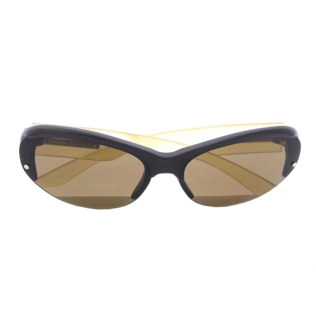 Prada Sunglasses Cat Eye Black Yellow TK Eyewear