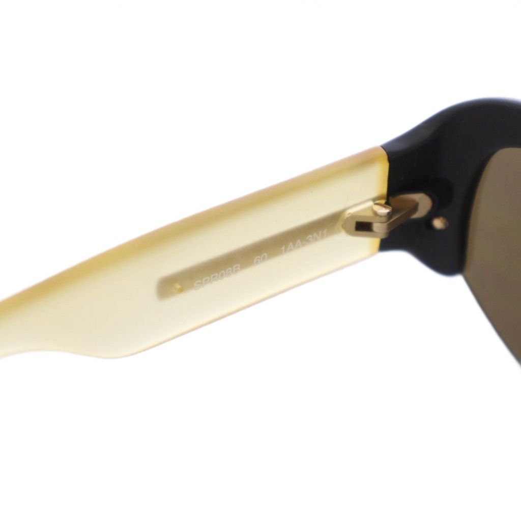 Prada Sunglasses Cat Eye Black Yellow TK Eyewear — view 6