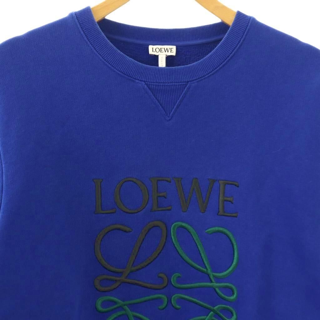 Loewe Anagram Embroidery Sweatshirt 3/4 Sleeve XS Blue Black Green DO — view 3