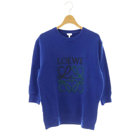 Loewe Anagram Embroidery Sweatshirt 3/4 Sleeve XS Blue Black Green DO