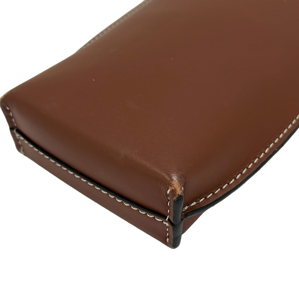 Loewe Shoulder Bag Gate Pocket Dark Brown Smartphone Pochette Leather — view 6