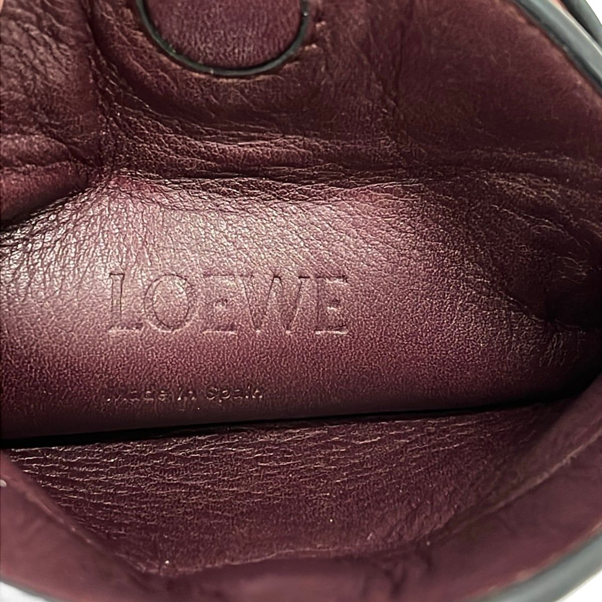 Loewe Shoulder Bag Gate Pocket Dark Brown Smartphone Pochette Leather — view 9