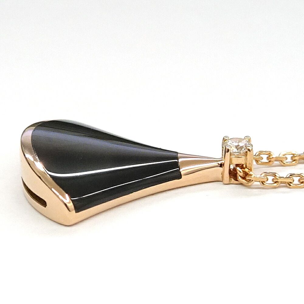 Bvlgari Divas' Dream Necklace Onyx Diamond 18k Pink Gold — view 3