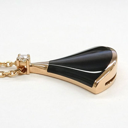 Bvlgari Divas' Dream Necklace Onyx Diamond 18k Pink Gold — view 5