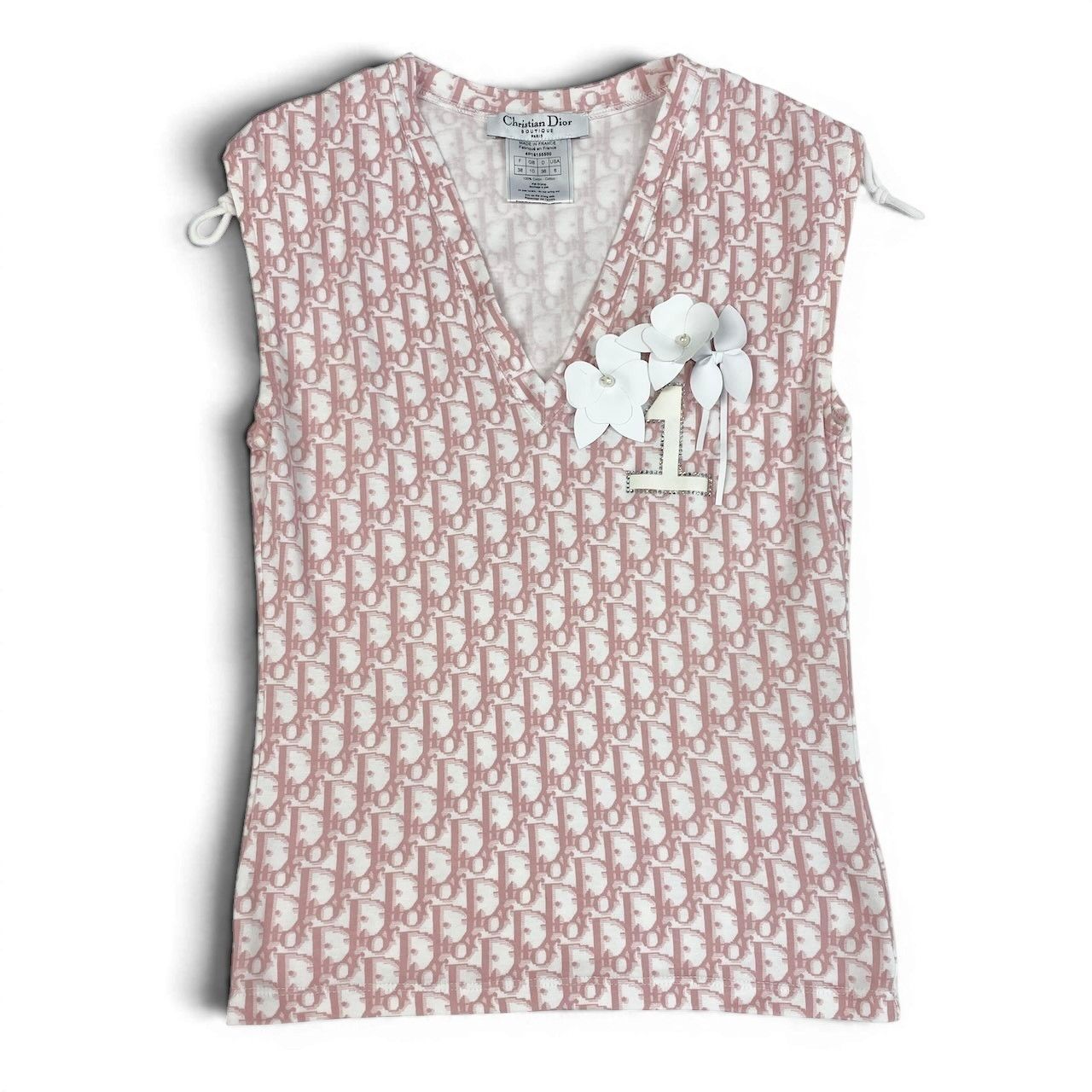 Dior E7 Number 1 Tank Top Trotter 38 Pink Top — view 2
