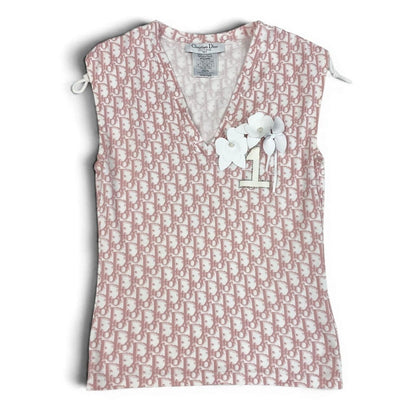 Dior E7 Number 1 Tank Top Trotter 38 Pink Top — view 2