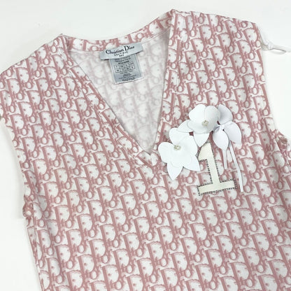 Dior E7 Number 1 Tank Top Trotter 38 Pink Top — view 4