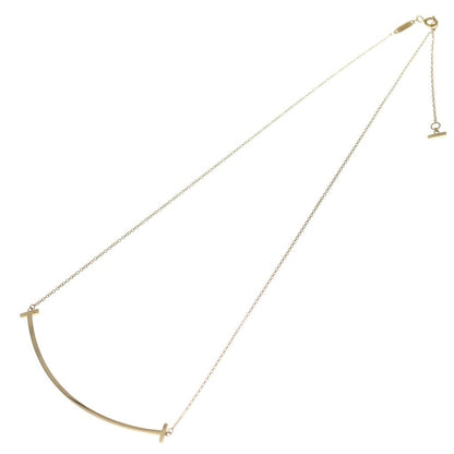 Tiffany & Co T Smile Large Necklace Pendant Chain Gold 18k — view 2