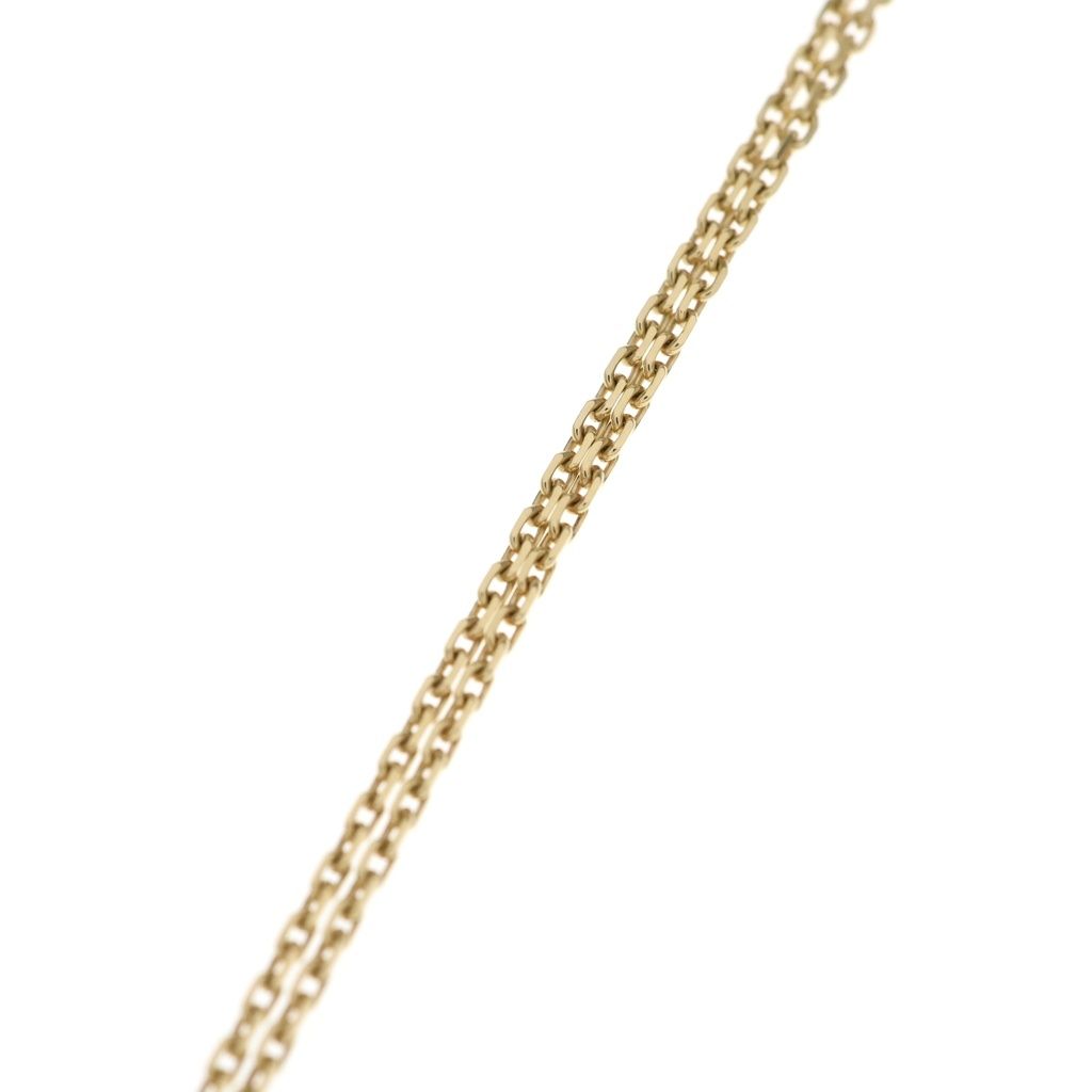 Van Cleef & Arpels Vintage Alhambra Mother of Pearl Necklace Pendant Chain Gold — view 4