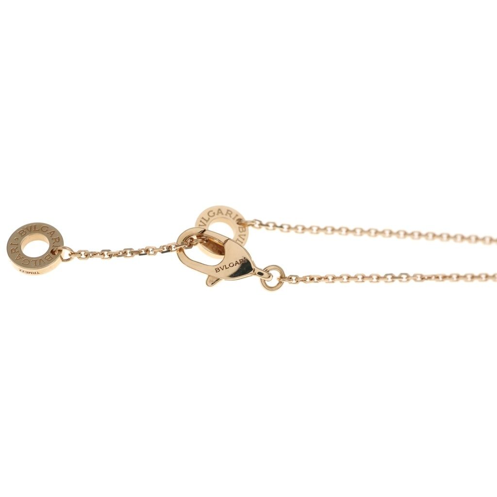 Bvlgari Diva Dream Pave Diamond Necklace Pendant Chain Pink Gold — view 5