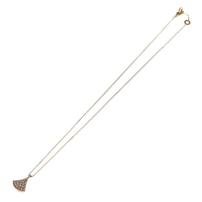 Bvlgari Diva Dream Pave Diamond Necklace Pendant Chain Pink Gold — view 2