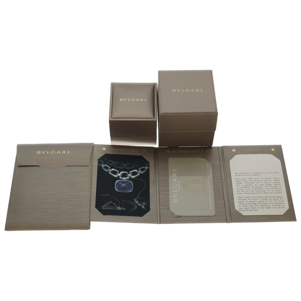Bvlgari Openwork Mother of Pearl Diamond Ring Pink Gold — view 6