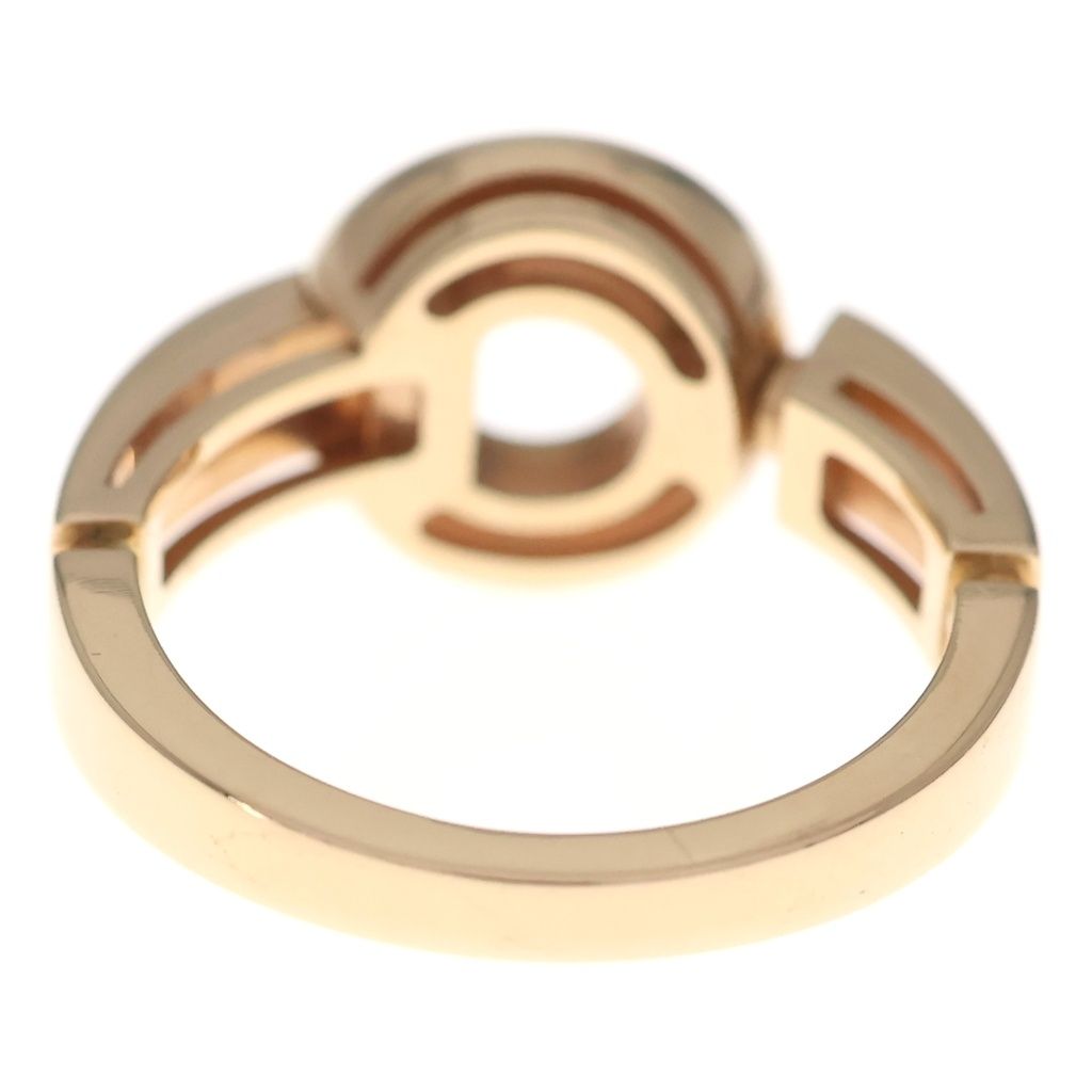 Bvlgari Openwork Mother of Pearl Diamond Ring Pink Gold — view 2