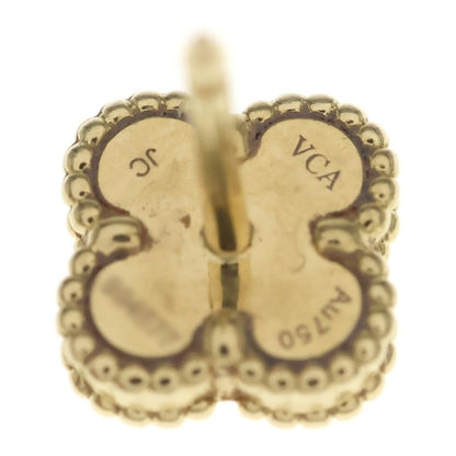 Van Cleef & Arpels Sweet Alhambra Mother of Pearl Earrings Gold White — view 5